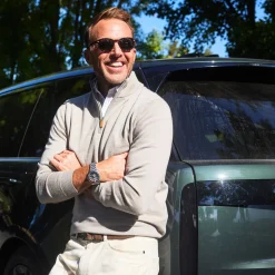 Cashmere Touch Australian Merino Quarter Zip Sweater-Collars & Co Hot