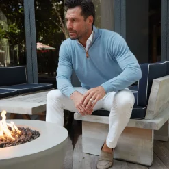 Cashmere Touch Australian Merino Quarter Zip-Collars & Co Outlet