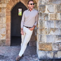CEO Chino Five Pocket Cotton Stretch Pants-Collars & Co Clearance