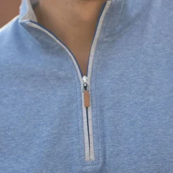 Cloud Textured Quarter Zip Pullover-Collars & Co New