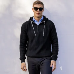 Holland Quarter Zip Hoodie Jet-Collars & Co Outlet
