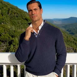 Kennebunkport Cotton Sweater-Collars & Co Clearance