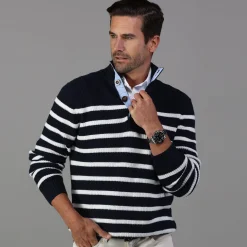 Kennebunkport Cotton Sweater-Collars & Co Sale
