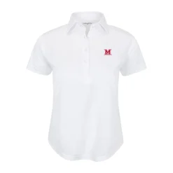 Miami Ohio Women's Cap Sleeve Semi Spread Polo-Collars & Co Discount
