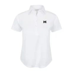Michigan Women's Cap Sleeve Semi Spread Polo-Collars & Co New