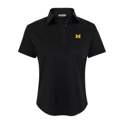 Michigan Women's Cap Sleeve Semi Spread Polo-Collars & Co Clearance
