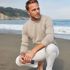 Napoli Crew Neck Wool & Cashmere Sweater in-Collars & Co Clearance