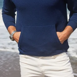 Napoli Pocket Quarter Zip Wool Sweater-Collars & Co