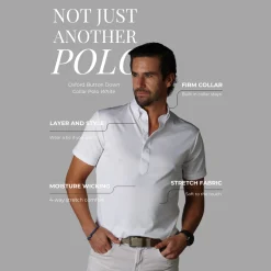 Oxford Button Down Collar Polo-Collars & Co Clearance
