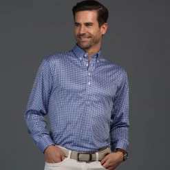 Oxford Button Down Collar Polo Long Sleeve-Collars & Co
