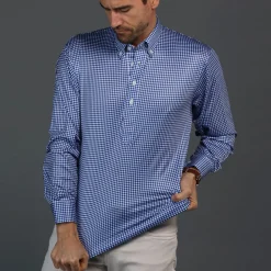 Oxford Button Down Collar Polo Long Sleeve-Collars & Co