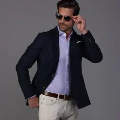 Quattro Flex Dress Shirt with Semi-Spread Collar-Collars & Co Discount