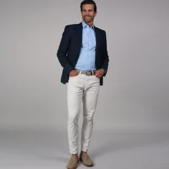 Quattro Flex Dress Shirt with Semi-Spread Collar-Collars & Co