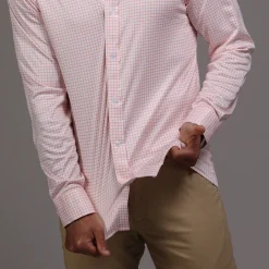 Quattro Flex Dress Shirt with Semi-Spread Collar-Collars & Co