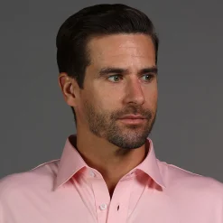 Quattro Flex Dress Shirt with Semi-Spread Collar-Collars & Co Discount