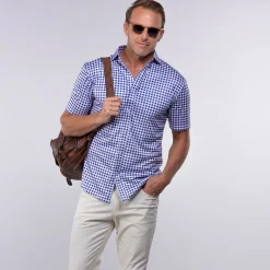 Quattro Flex Short Sleeve Button Down-Collars & Co Best