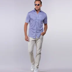 Quattro Flex Short Sleeve Button Down-Collars & Co Best