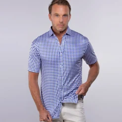 Quattro Flex Short Sleeve Button Down-Collars & Co Best