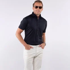 Quattro Flex Short Sleeve Button Down-Collars & Co Discount