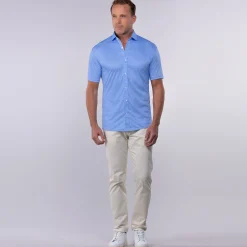 Quattro Flex Short Sleeve Button Down-Collars & Co