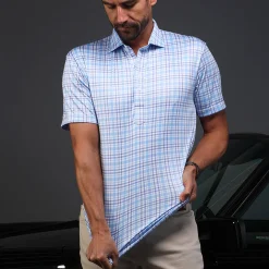 Semi-Spread Collar Polo-Collars & Co Sale