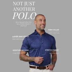 Semi-Spread Collar Polo-Collars & Co Sale