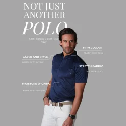 Semi-Spread Collar Polo-Collars & Co New