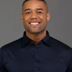 Semi-Spread Collar Polo Long Sleeve-Collars & Co Discount