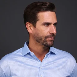 Semi-Spread Collar Polo Long Sleeve-Collars & Co Sale