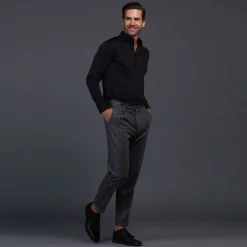 Semi-Spread Collar Polo Long Sleeve-Collars & Co Hot