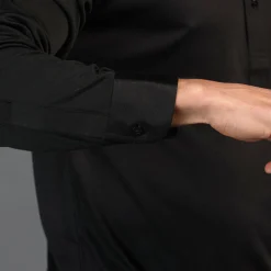 Semi-Spread Collar Polo Long Sleeve-Collars & Co Hot