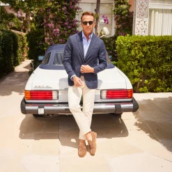 Sigaro Penny Loafers in Dark Tobacco Suede-Collars & Co Hot