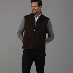 Tech Suede Cambridge Quilted Vest-Collars & Co Outlet