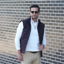Tech Suede Cambridge Quilted Vest-Collars & Co Outlet