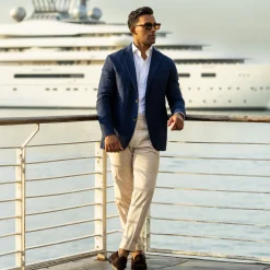The Lorenzo Linen & Cotton Blazer-Collars & Co