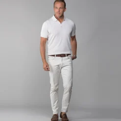 The Maranello Cotton & Silk Buttonless Polo - Tailored Fit-Collars & Co Hot