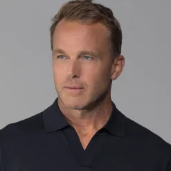 The Maranello Cotton & Silk Buttonless Polo - Tailored Fit-Collars & Co Outlet