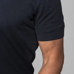 The Maranello Cotton & Silk Buttonless Polo - Tailored Fit-Collars & Co Outlet