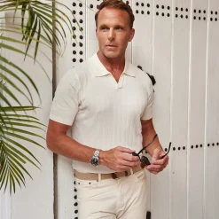 The Maranello Vintage Stripe Polo - Tailored Fit-Collars & Co Hot