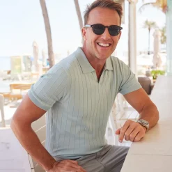The Maranello Vintage Stripe Polo - Tailored Fit-Collars & Co