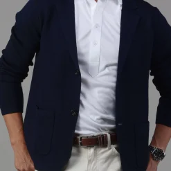 The Milano Deconstructed Knit Swazer - Merino Blend Sweater Blazer-Collars & Co New