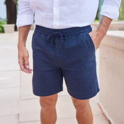 Toscano Linen & Cotton Shorts-Collars & Co New