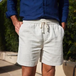 Toscano Linen & Cotton Shorts-Collars & Co Clearance