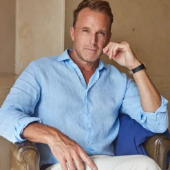 Toscano Linen Shirt-Collars & Co Discount
