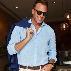 Toscano Linen Shirt-Collars & Co Discount