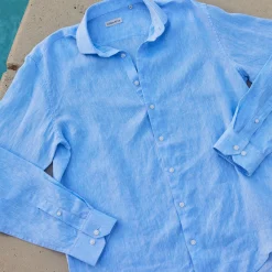 Toscano Linen Shirt-Collars & Co Discount