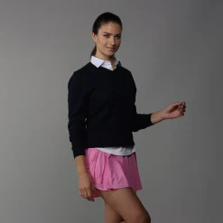 Women's Cap Sleeve Semi Spread Polo-Collars & Co Clearance